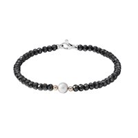 Pulsera Comete Hombre BLACK STAR in Plata Spinello UBR1176-18